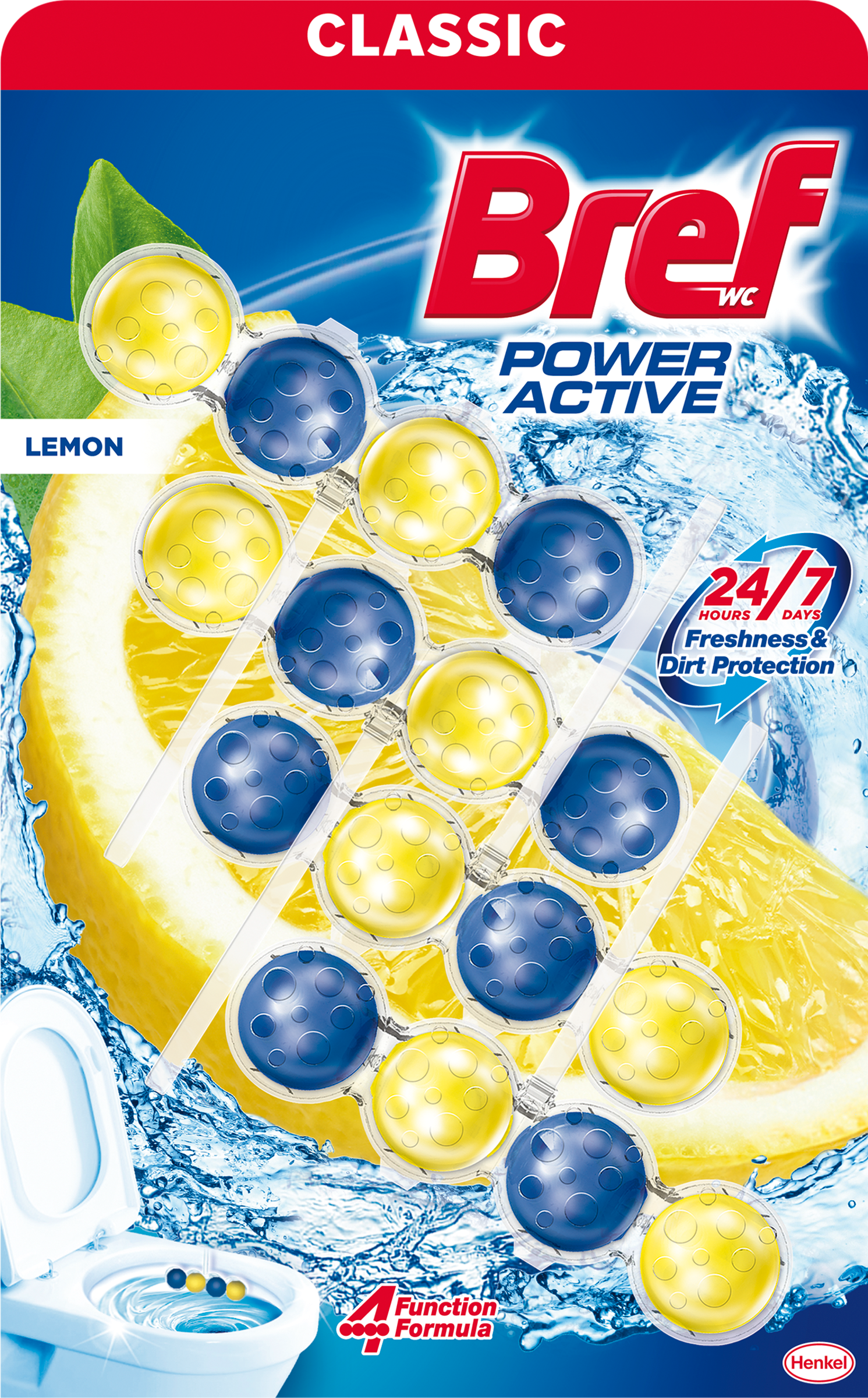 Bref Power Active Lemon 4x50g