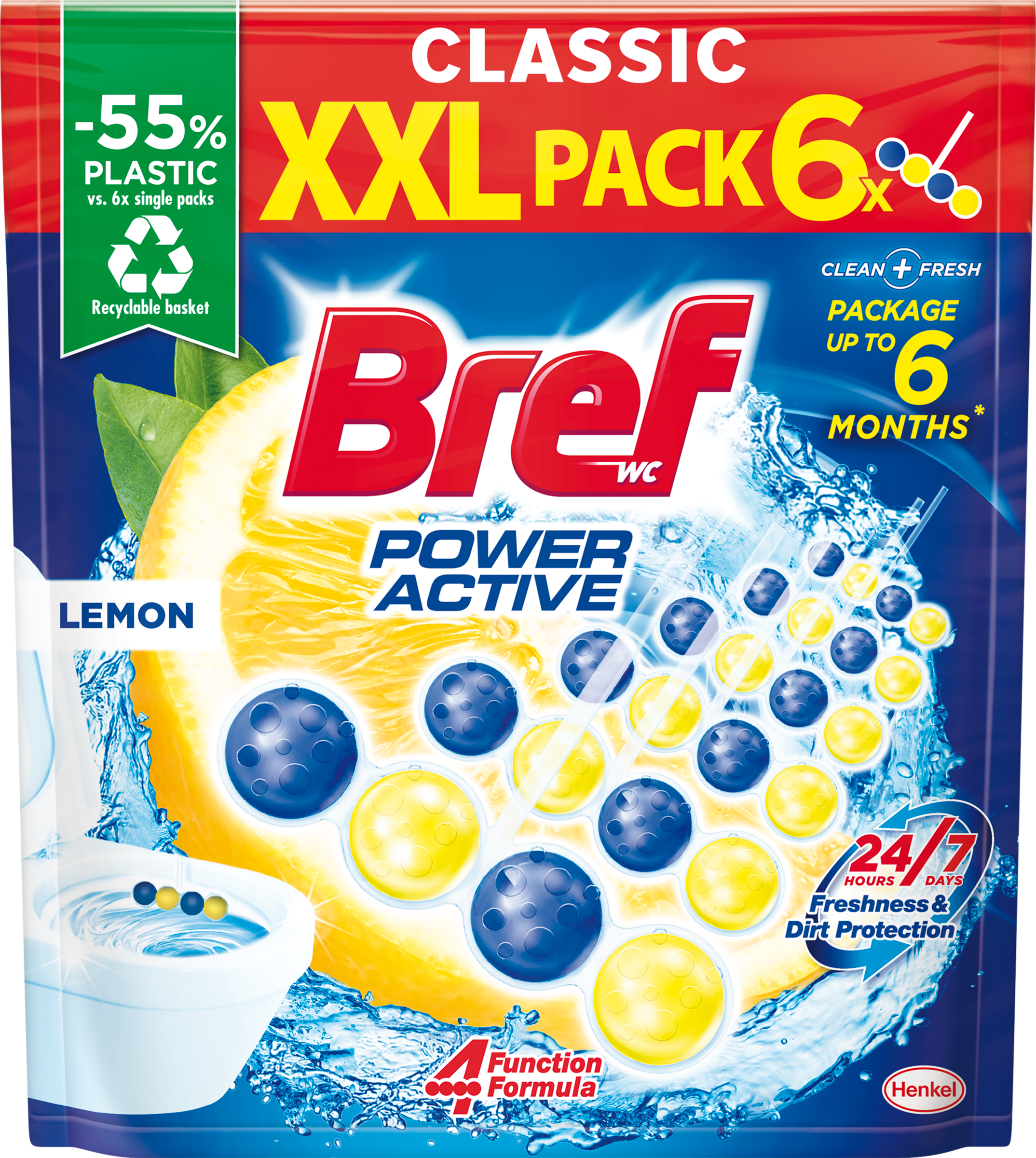 Bref Power Active Lemon 6x50g