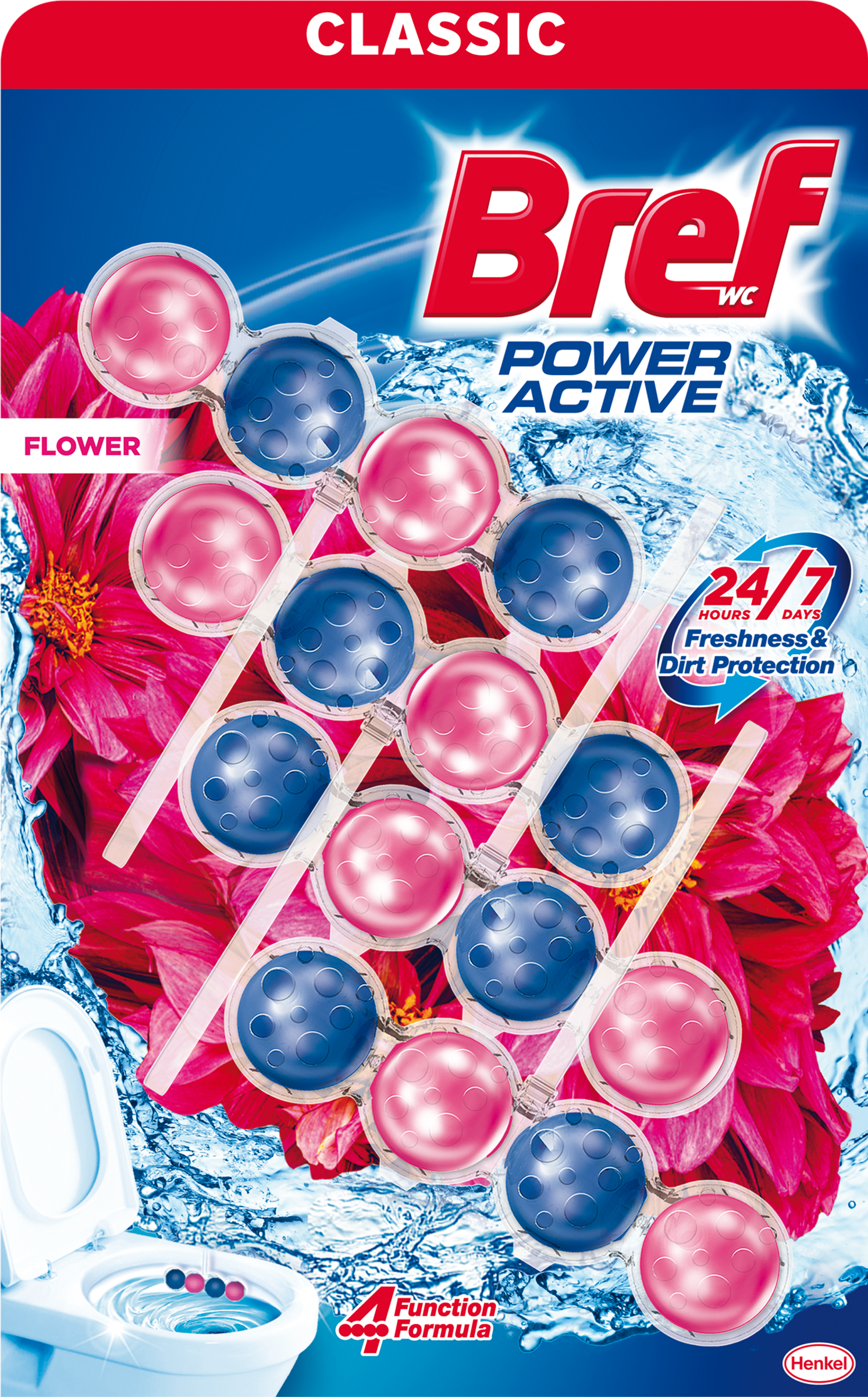 Bref Power Active Flower 4x50g