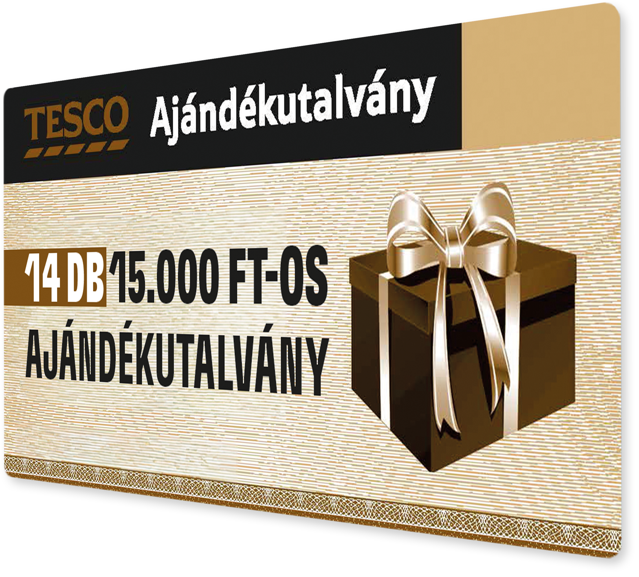 15.000 Ft értékű Tesco ajándékutalvány 